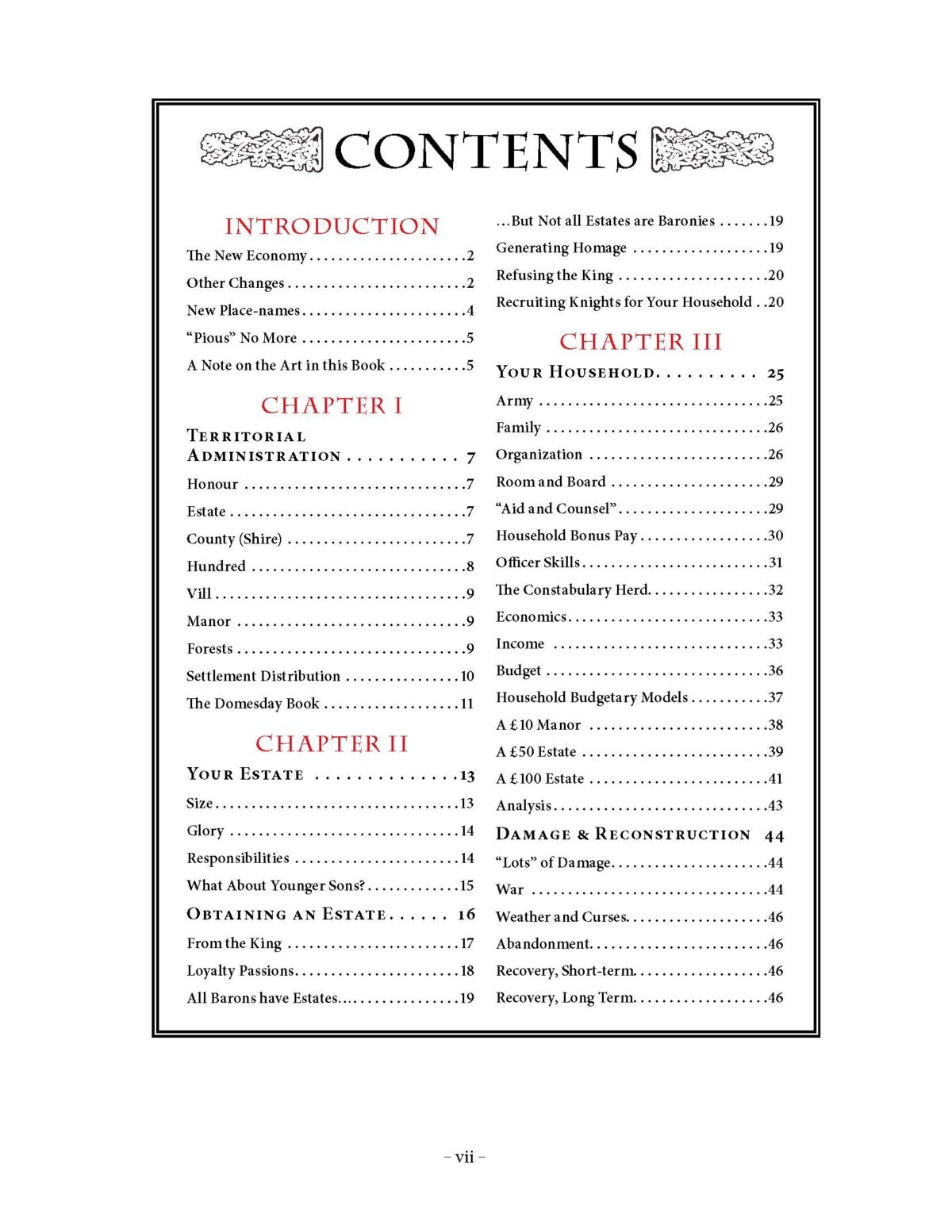 BookoftheEstateTableofContents1 King Arthur Pendragon